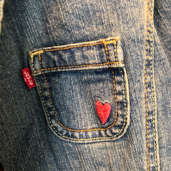 LEVIS JEANS | jean jacket with pink detail - Picture 4 of 5